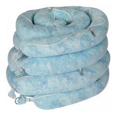 Впитывающий бон для абсорбции нефтеразливов Brady ENV810 стандартной емкости, Ø 18 см x 3 м, голубой, 4 шт на 259 литров (17.2 кг тюк) [spc813771]