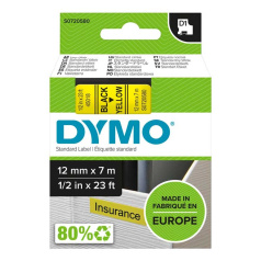 Картридж Dymo S0720580/45018, 12 мм, черный на желтом