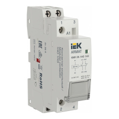 Контактор модульный IEK ARMAT KMR 20А 230В AC 1НО 1НЗ [AR-KMR10-020-11-230]