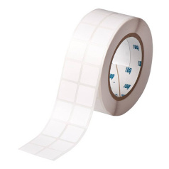 Этикетки Brady THT-141-403-3 водорастворимая бумага, 22.86 х 22.86 мм, белые, 3000 шт [brd198758]