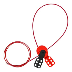 Тросовый блокиратор Brady Safelex, нейлоновый трос в виниловой оболочке, 1.83 м, красный [gws145550]