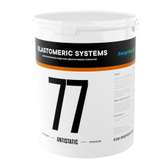 Антистатическая акриловая краска Elastomeric 77 Antistatic, серая, 1 л