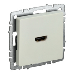 Розетка HDMI IEK BRITE РHDMI-0-БрКр бежевый [BR-H10-K10]