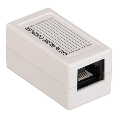 Проходной адаптер ITK категория 5E UTP, тип RJ45-RJ45, белый [CS70-1C5EU]
