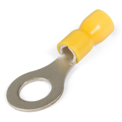 Наконечник кольцевой изолированный КВТ НКИ 6.0-8 с ПВХ манжетой [47483]