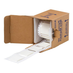 Термоусадочный маркер Brady TPS-125-W полиолефин, 30.5 м х 6 мм, белые, 5000 шт [brd30201]