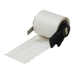 Этикетки Brady M6‐98‐7425 полипропилен, 25.4 х 9.53 мм, Ø 9.53 мм, белый, 1000 шт [brd174115]