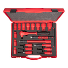 Набор диэлектрического инструмента КВТ НИИ-05 ПРОФИ с квадратом 1/2" [60468]