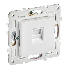 Розетка компьютерная RJ45 IEK SKANDY кат. 6 SK-K02W арктический белый [SK-K10-2-K01]