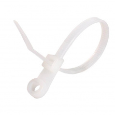 Кабельные стяжки нейлоновые Fortisflex КСО 4х150, белые (100 шт) [80529]