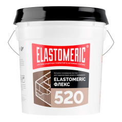 Mодифицированная битумно-полимерная мастика на водной основе Elastomeric 520 Флекс, ведро 17 кг