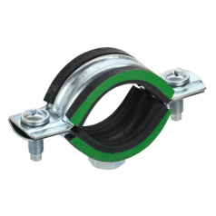 Скоба металлическая двухкомпонентная IEK ELASTA 39-46 мм, с резиновым уплотнителем [ET-MP40D-SK-039-02-070]