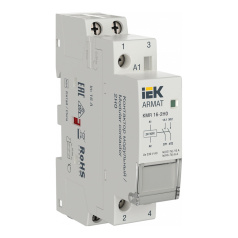 Контактор модульный IEK ARMAT KMR 16А 24В AC/DC 2НО [AR-KMR20-016-20-024]