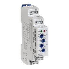 Реле фаз ORF-06D ONI 3 фазы 2 контакта 127-265В AC с контролем нейтрали [ORF-06D-127-265VAC]