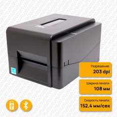 Термотрансферный принтер TSC TE200 U, 203 dpi, Bluetooth 4.0 [99-065A101-U1LF00]