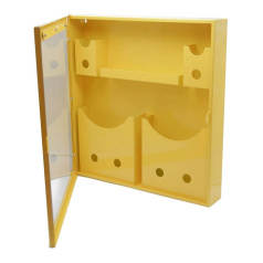 Держатель для бумаг и бирок закрытого типа, сталь, 560х540 мм, желтый [gwrDOC2d]