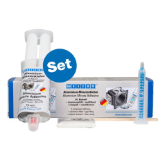 Набор эпоксидного минутного клеяй Weicon, алюминий, 24 мл (10058776) [wcn10552025]