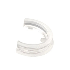 Основания-полукольца для съемного круглого блокиратора кнопок, поликарбонат, Ø 34 мм, прозрачный (10 шт) [gwrD53-4]