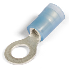 Виброустойчивый кольцевой изолированный наконечник КВТ ВНКИ 2.5-5 с нейлоновой манжетой [66633]