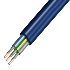 Кабель силовой медный ВВГ-Пнг(А)-FRLS, 3х1.5 мм², ОК (N PE), 660 В [5176]