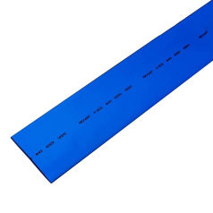 Термоусаживаемая трубка Rexant 40.0/20.0 мм, синяя, усадка 2:1, с подавлением горения, нарезка по 1 м [24-0006]