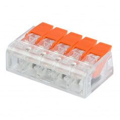 Клемма соединительная рычажковая Rexant СМК 221-415 (10 шт) [06-0215-B10]