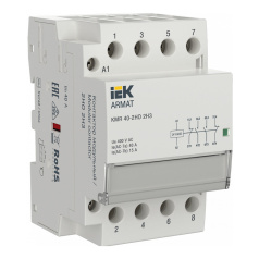 Контактор модульный IEK ARMAT KMR 40А 24В AC/DC 2НО 2НЗ [AR-KMR20-040-22-024]