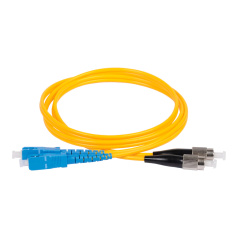 Оптический коммутационный шнур ITK SM, 9/125 (OS2), SC/UPC-FC/UPC, Duplex, 7 м, желтый [FPC09-SCU-FCU-C2L-7M]