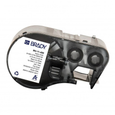 Этикетки Brady M4C-375-499 нейлоновая ткань, 9.53 мм х 4.88 м, черный на белом [brd170793]