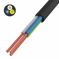 Провод соединительный ПВС Rexant 3x0.75 мм², черный, бухта 50 м [01-8043-50]