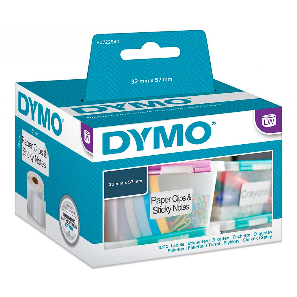 Этикетки Dymo S0722540/11354, 57 x 32 мм, белые (1000 шт)