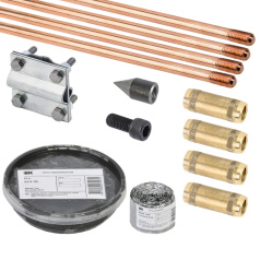 Комплект заземления IEK 6/14, омедненная сталь [ZKZ10-12-014-06]