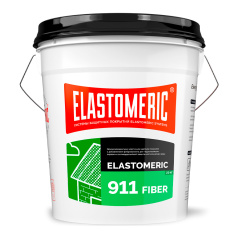 Мастика для гидроизоляции кровли Elastomeric 911 Файбер, винно-красный (RAL 3005), 20 кг