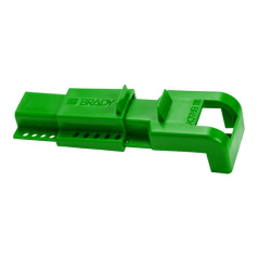 Блокиратор дискового затвора Brady накладной, 305 х 102 х 70 мм, полипропилен, зеленый [gws256962]