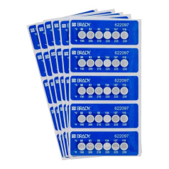 Одноразовые термоэтикетки Brady TIL-6-88C/190F, 56 х 20 мм, 6-уровневая индикация (30 шт) [brd622097]