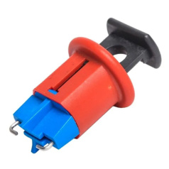 Блокиратор полюсных автоматов PIS, нейлон и сталь, зажим внутрь, ширина зажима 12 мм, красный [gwrD02]