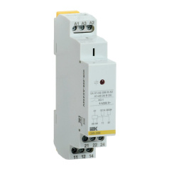 Реле промежуточное модульное OIR IEK 2 контакта 8А 230В AC [OIR-208-AC230V]