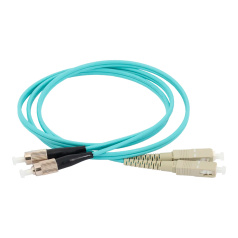 Оптический коммутационный шнур ITK MM, 50/125 (OM3), SC/UPC-FC/UPC, Duplex, 70 м, бирюзовый [FPC5003-SCU-FCU-C2L-70M]