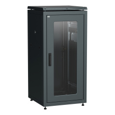 Шкаф сетевой 19" ITK LINEA N 28U 600х800 мм, чёрный [LN05-28U68-GM]