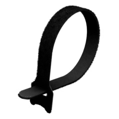 Хомут-липучка Rexant 150 х 12 мм, черная (12 шт) [07-7156]