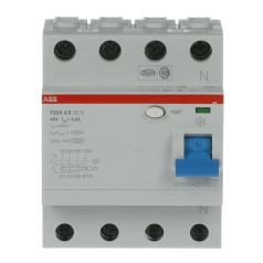 Выключатель дифференциального тока ABB F204 A S-63/0,3 4-модульный [2CSF204201R3630]