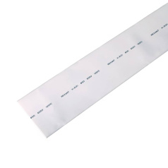 Термоусаживаемая трубка Rexant 50.0/25.0 мм, белая, усадка 2:1, с подавлением горения, нарезка по 1 м [25-0001]