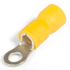 Наконечник кольцевой изолированный КВТ НКИ 6.0-4 с ПВХ манжетой [47480]