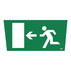 Самоклеящаяся этикетка IEK 310х280 мм, Выход/стрелка налево [LPC10-1-31-28-VNAL]