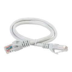 Коммутационный шнур (патч-корд) ITK категория 5E, UTP, 2 м, серый [PC01-C5EU-2M]