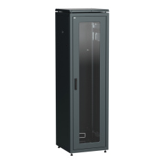 Шкаф сетевой 19" ITK LINEA N 42U 600х800 мм, чёрный [LN05-42U68-G]