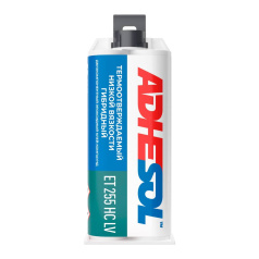 Эпоксидный клей-компаунд Adhesol ET 255 HC LV двухкомпонентный гибридный низкой вязкости, 50 мл [255100]