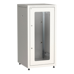 Шкаф напольный сетевой 19" ITK LINEA E 18U 600х600 мм, серый [LE35-18U66-GM]