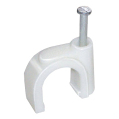 Скоба круглая пластиковая IEK 8 мм (100 шт) [USK11-08-100]