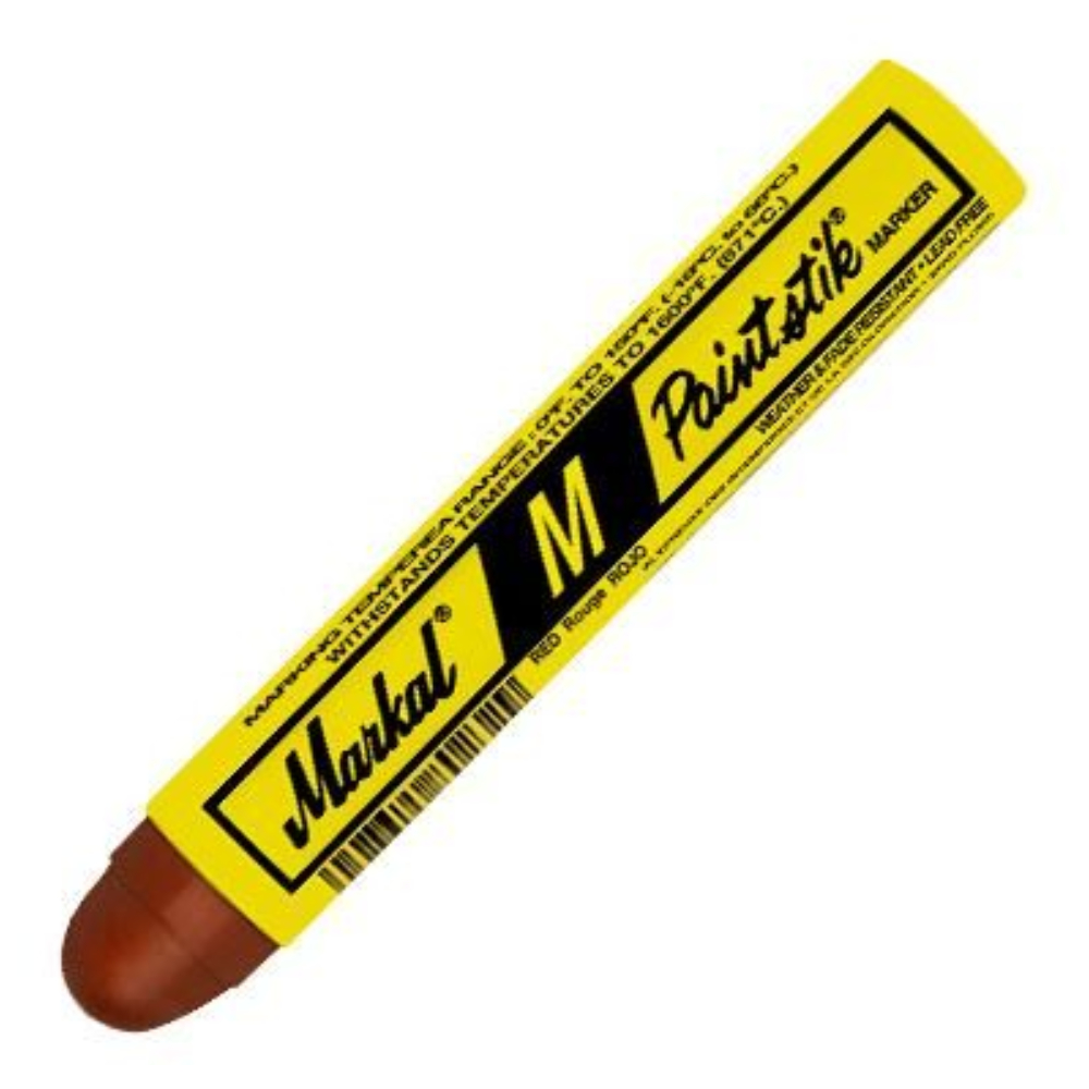 Термостойкий маркер-краска Markal M Paintstik до 871°C, красный, 17 мм [81922]
